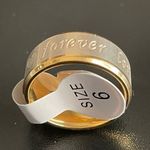 8mm gold forever love ring size 6 Photo 2
