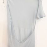 NWT Aya Muse Portia Open Back Slinky Sheer Midi Dress in Ice Melt Blue Size XS Photo 8