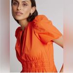 Quince  100% Organic Cotton Tiered Maxi Dress Vermilion Red Size XS NWT Photo 3