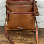 Dooney & Bourke Dooney & Bourke Walnut Leather NFL New England Patriots Triple Zip Crossbody Photo 0