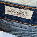 Levi's Levi’s Premium 501 High Rise Denim Shorts W25 Distressed Raw Hem Cutoff Photo 4