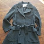 Moschino Vintage 90s  Charcoal Gray Cashmere Wool Chic Feminine Quiet Lux Size 6 Photo 1