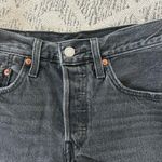 Levi's  501 High-Rise Cut-Off Raw Hem Jean Shorts in Washed Black Photo 1