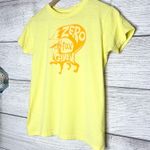 Tultex Zero Fox Given Yellow & Orange Graphic T-Shirt Top Size Large Photo 2