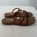 Steve Madden Skyler Square Toe Studded Strappy Sandal in Brown Size 7.5 Photo 2