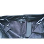 Lulus NWT Lulu’s Glossy Vegan Leather Pants Medium Black Edgy Baddie Quiet Luxury Photo 4