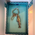Betsey Johnson Mermaid Jewels Brass Ox Fish Bag Charm Crystal Accents RETAIL $58 Photo 3