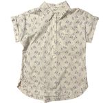 Vineyard Vines Women’s Button Pullover Top White/ Blue Sailboat Size 00 Photo 2