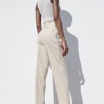 ZARA ecru high waisted belted fabric pants blogger favorite Photo 5