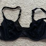 Anne Klein  Black Lace Lined Underwire Bra Women’s Size 38C No Padding Photo 0