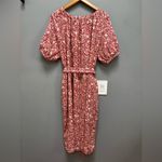 Faherty Carmel Dress Spice Red Sunrise Floral L Photo 10