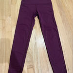 JoyLab  Scalloped Maroon Leggings Photo 0