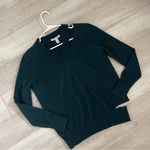 autumn cashmere Sweater cutout vneck womens Teal (xsmall) quiet luxury winter Photo 0