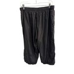 Danskin Now Black Capri Windbreaker Pants with‎ Pink Stripe – Women’s XL (16 Photo 2