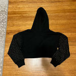 Forever 21  Cropped Hoodie with Rhinestone Sleeves Photo 0