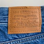 Levi's Wedgie Icon High Rise Button Fly Distressed Straight Leg Jeans Photo 4