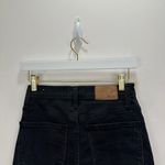 Madewell Classic Straight Jeans Lunar Wash Black High Rise Stretch Denim US 24 Photo 11