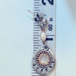 Franck Herval Vintage Silver‎ Earrings Silver Photo 3