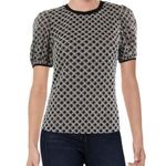 Gracia  Women’s Short Sleeve Blouse Black Medium Photo 0