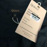 Quince  Womens 100% Organic Cotton Tiered Maxi Dress Pockets Black S Photo 5