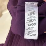 Adrianna Papell  Midi long Sleeve Formal Dress Pleated Sheath Plum Purple Size 6 Photo 8