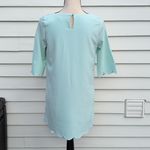 Tobi Sweetly Scalloped Shift Mini Dress | 3/4 Sleeve Scallop Mini Shift Dress Photo 5