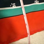 Fig & Flower Floral Lace Yoke Tie Front Boho Blouse Size L Orange Size L Photo 6