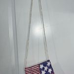 Vintage Unbranded Beaded American Flag All Photo 7