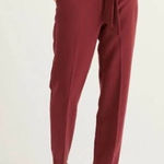 Anthropologie Boden Maroon Hampstead Tie-Waist Crop Pants Photo 0