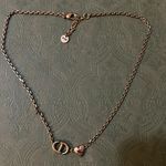 Christian Dior Dior Lucky Charms Necklace Antique Gold-Finish Metal and Pink Crystal Photo 2