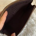 Coach Brown Double Zipper Wristlet with Card Slot Photo 7