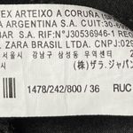 ZARA High Rise Tapered Crop Ankle Dress Pants Black Size 4 Photo 3