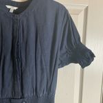 Joie  Women's Navy Jumpsuit linen blend size large Photo 6