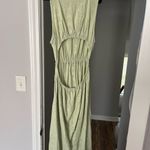 ASOS  Light Green Eyelet Midi Dress Photo 3