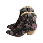 Betsey Johnson new ✿ Diva Crystal Floral Chelsea Ankle Cowboy Boot ✿ Black 8.5M Photo 6