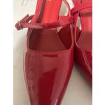 Cider NWT  Point Toe Slingback Heels Patent Red Size 36 (US 6) Strappy Photo 1