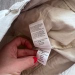 MOTHER the skater prep sneak in ecru wash pants women’s size 25 (small‎ flaw) White Photo 10