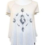 American Eagle WOMEN’S 𝅺 cream geometric print boho top Photo 0