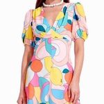 STAUD Mini Dress in Citrus Kaleidoscope NWT Photo 1