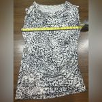 CAbi  #734 Size M Lara Drape Neckline Animal Print Ruched Sleeveless Tunic Photo 3