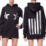 Good American The Stars & Stripe Oversized Dress Hoodie W/Hood Size 0/1/S-M Photo 1
