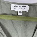 Cloth & Stone Anthropologie  Sage Green Smocked Top Tencel Long Dress Maxi Sz S Photo 5