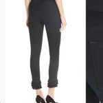 frame denim Frame Le High Byxbee‎ Fringe Hem Black Skinny Jeans Size 25 Photo 3