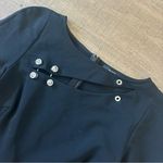 Versace versus black safety pin lion head punk slit slash lbd dress Photo 2