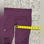 Lululemon  In the Flow Crop Leggings size 6 maroon Photo 7