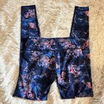 Lululemon Wunder Under Moody Mirage Berry Blue Floral Legging Size 6 Women's Photo 0