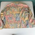 Orvis XL Vintage Pastel Print Cotton Button Down Shirt Jacket Abstract Art Photo 7
