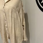 Aerie Casual Beige Button-Up Shirt Photo 2
