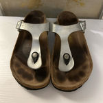 Birkenstock  Silver Sandals Photo 0