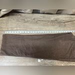 Little lies brown corduroy wide leg pants with raw hem size small Photo 3